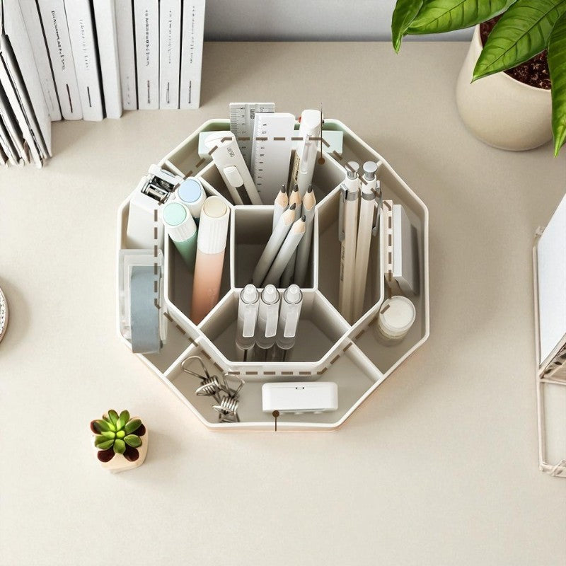 Organiseur pour bureau vue de haut