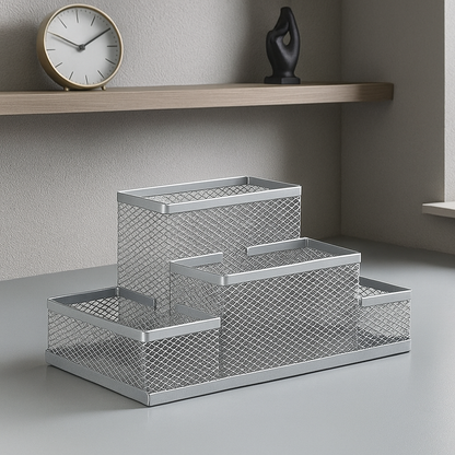 Organisateur de bureau chic Argent