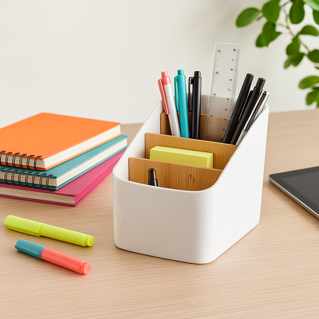 Organiseur de bureau avec crayons