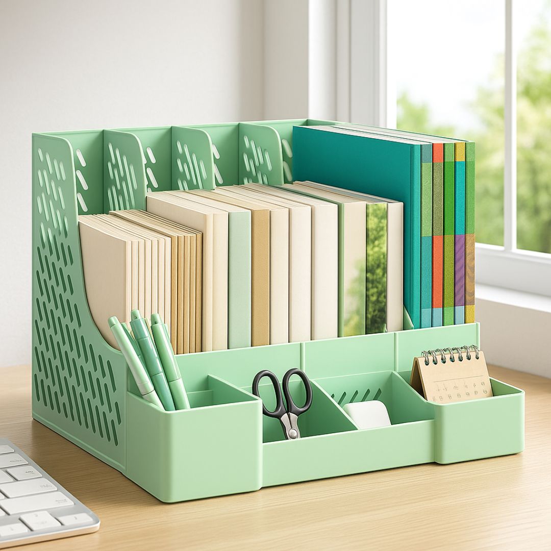 Organiseur de bureau couleur menthe
