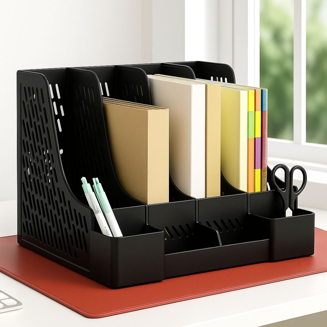 Organiseur de bureau couleur noire