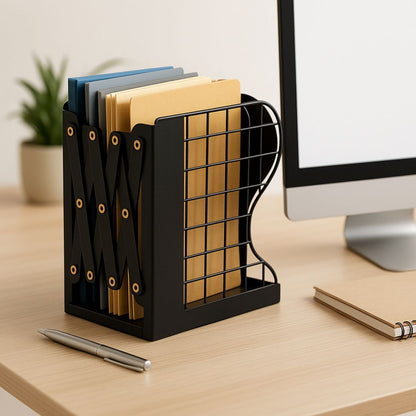 Porte document de bureau en métal noir
