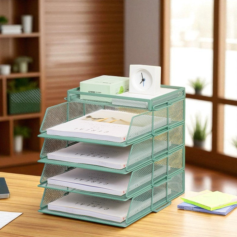bannette Bureau vert 4 niveaux
