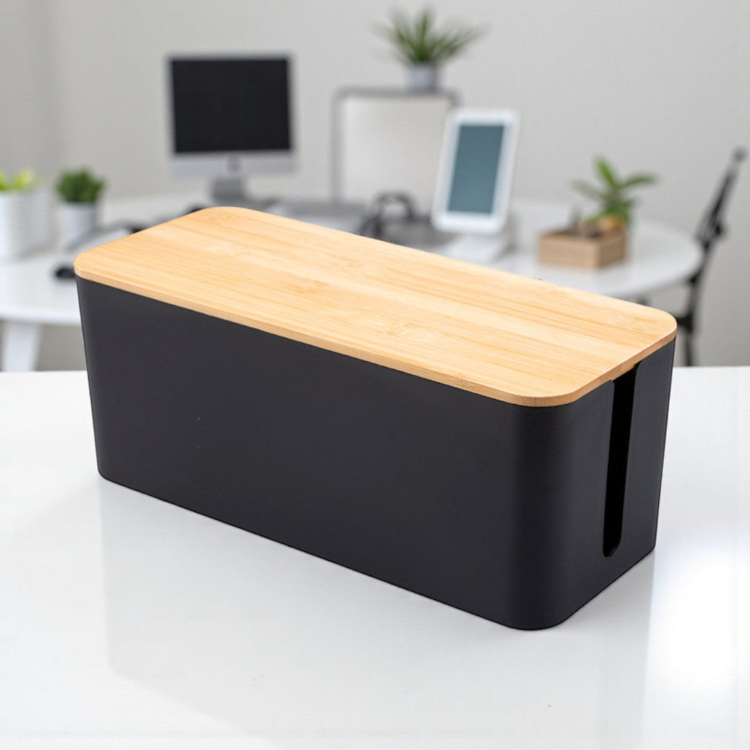 passe cable bureau moyen noir