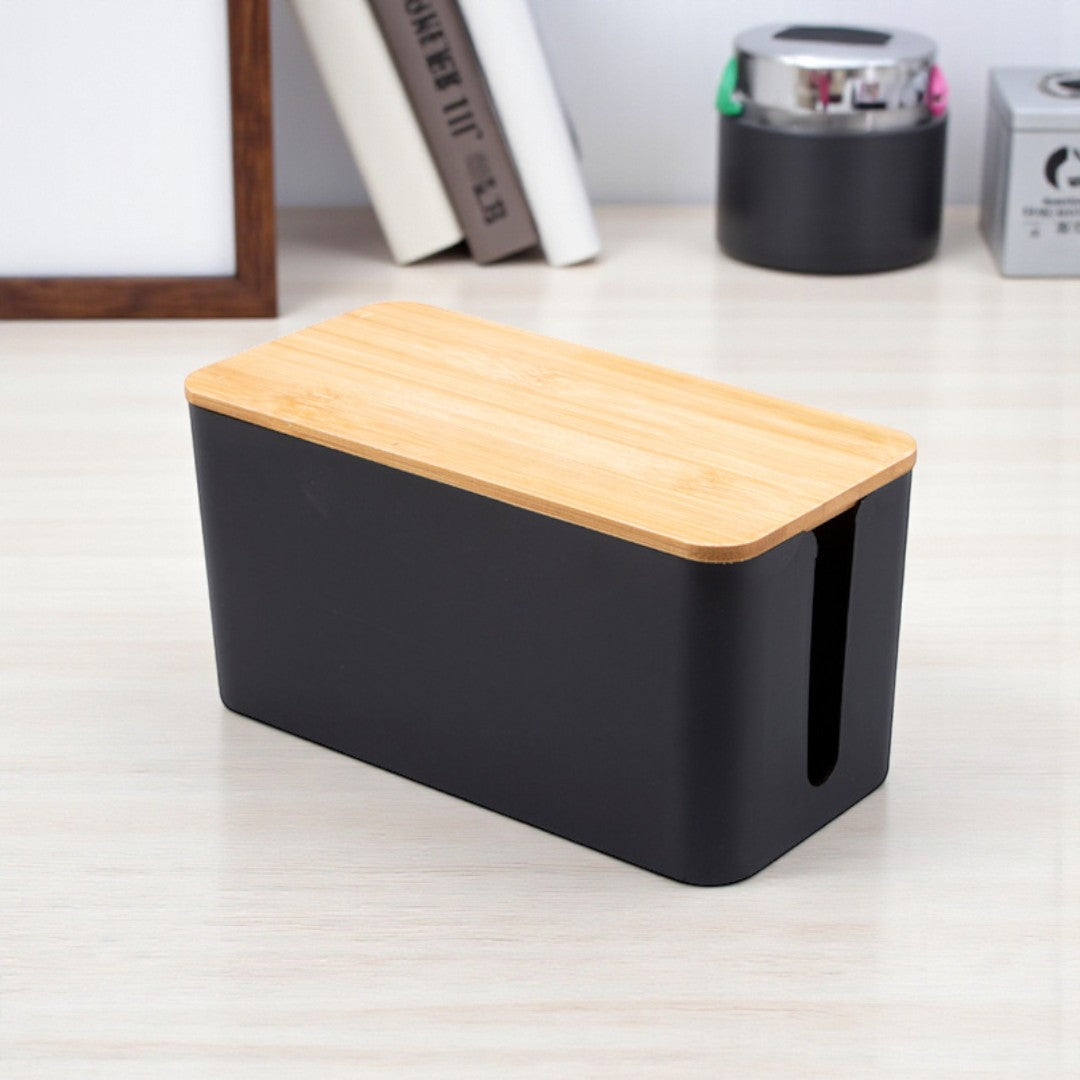 passe cable bureau petit noir