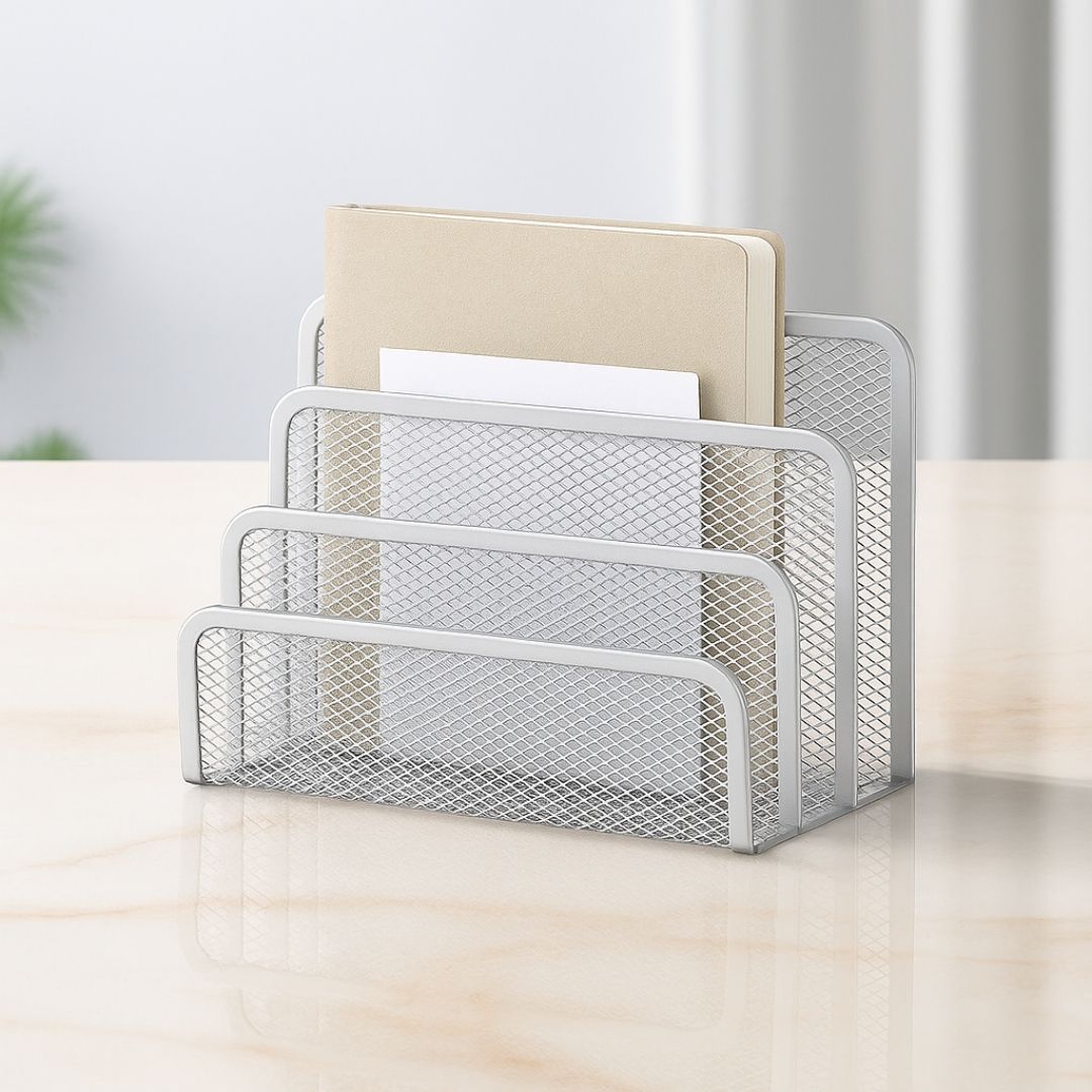 porte document bureau gris